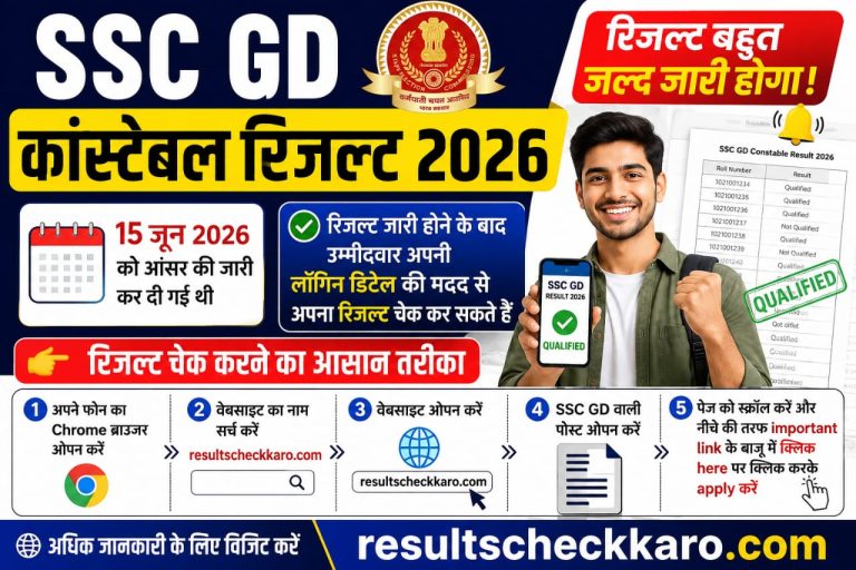 SSC GD Constable Result 2026 Kab Jari Hoga? Result Check Karne Ka Tarika
