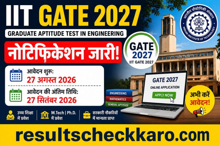 IIT GATE 2027 Admission Form – Online Apply Shuru